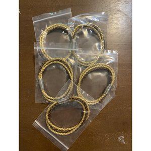 Lot of 5 Triple Wrap Faux Leather Bracelets Magnetic Lock Closure…